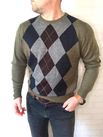 Lekki sweter L w romby Dockers sweater
