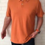 Koszulka polo Club Room pomarańczowa XL