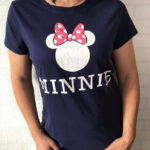 Koszulka tshirt Disney Minnie granatowa S oversize