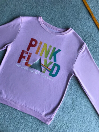 Bluza różowa Pink Floyd wkładana przez głowę S