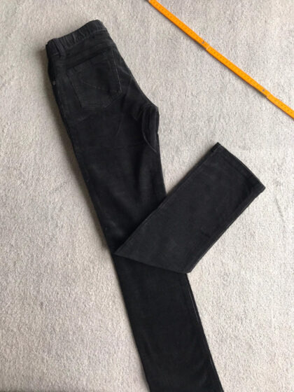 Spodnie proste sztruksowe Place czarne do 164 cm